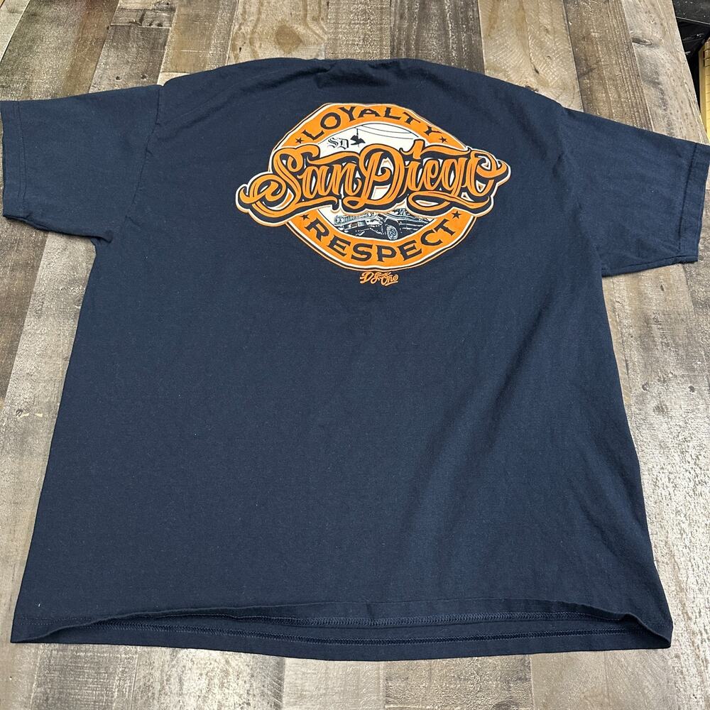 DYSE One Graphic T-Shirt 2XL Blue‎ Short Sleeve San Diego Loyalty Respect
